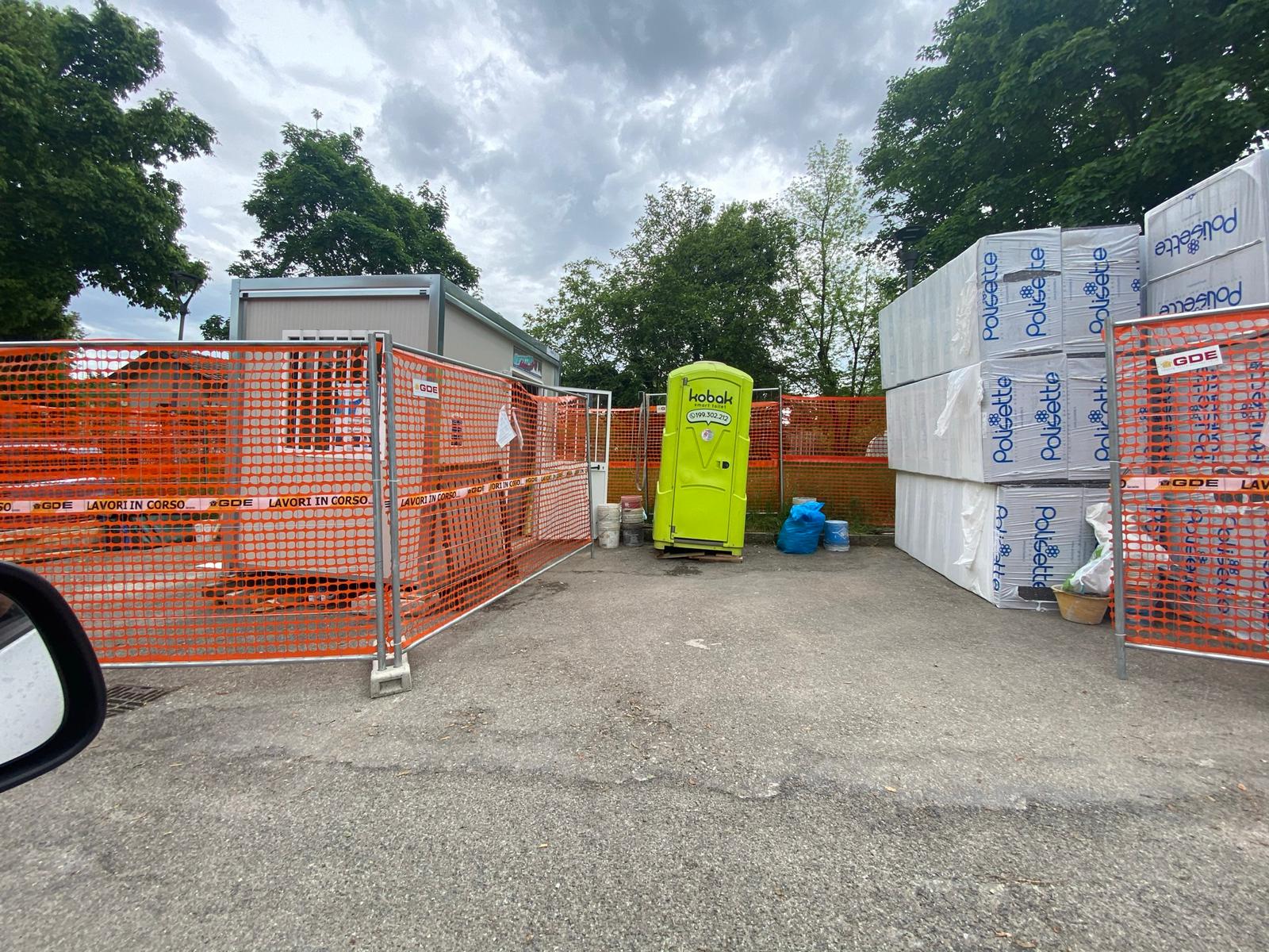 Cantiere a Bologna per rifacimento facciata e cappotto termico