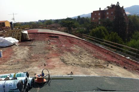 Rifacimento tetto capannone guaina rimozione eternit bologna