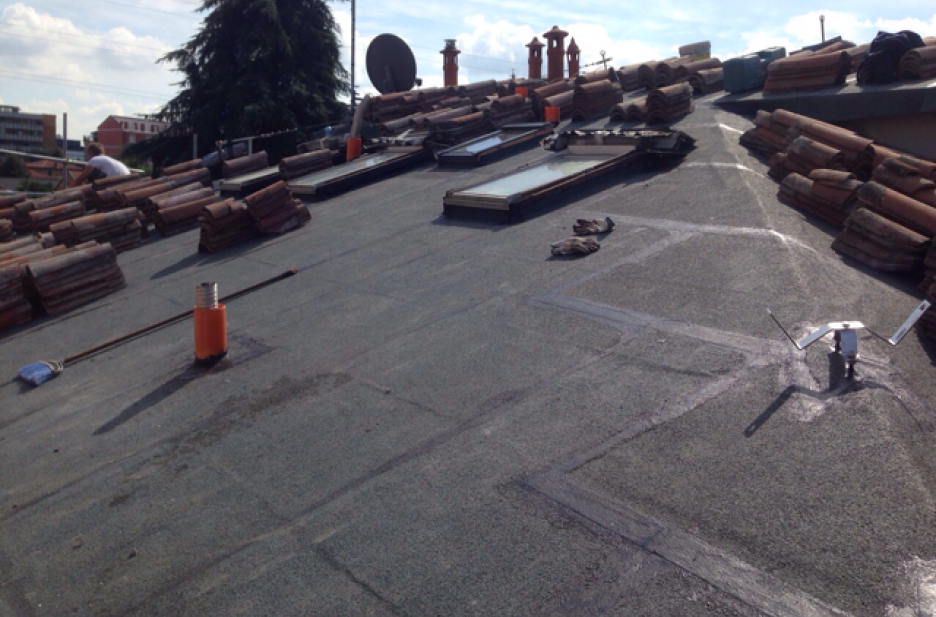 Rifacimento tetto guaina isolante