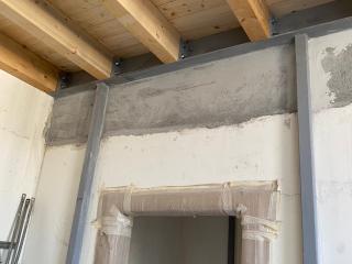 Soppalco misto legno e carpenteria metallica