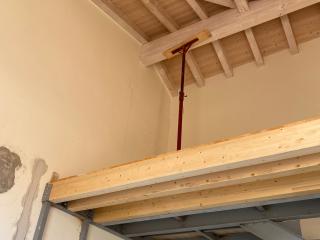 Soppalco misto legno e carpenteria metallica
