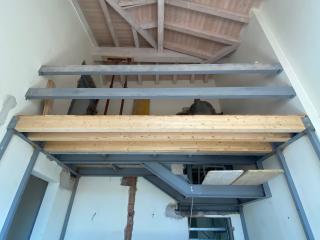 Soppalco misto legno e carpenteria metallica