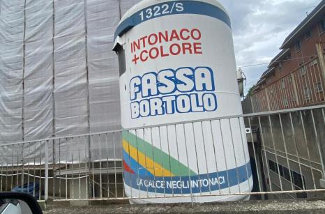 Cantiere a Bologna per rifacimento facciata e cappotto termico